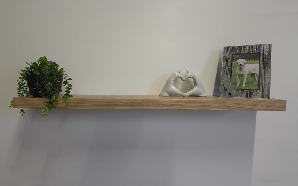 150mm Deep Oak Floating Shelf